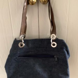 Medium style handbag Denim
